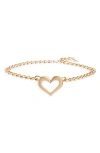 AREA AREA HEART CHAIN BELT