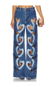 AREA HEART CUTOUT WIDE LEG