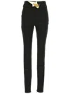 Area Black High Wasted Star Stud Leggings In Black