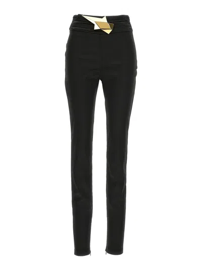 Area Star Stud High Waist Leggings In Black