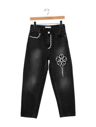 Pre-owned Area High-rise Straight Leg Jeans In Blue