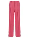 Area 'embellished Crystal' Wide Leg Trousers In Purple