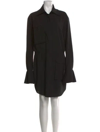 Pre-owned Area Knee-length Dress In Black