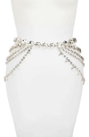 Area Crystal-embellished Chocker Necklace In Metallic