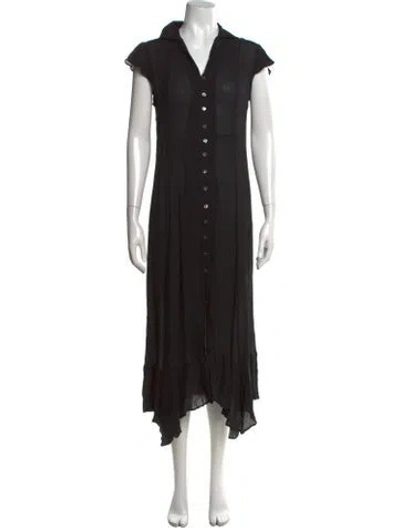 Pre-owned Area Long Dress In Black