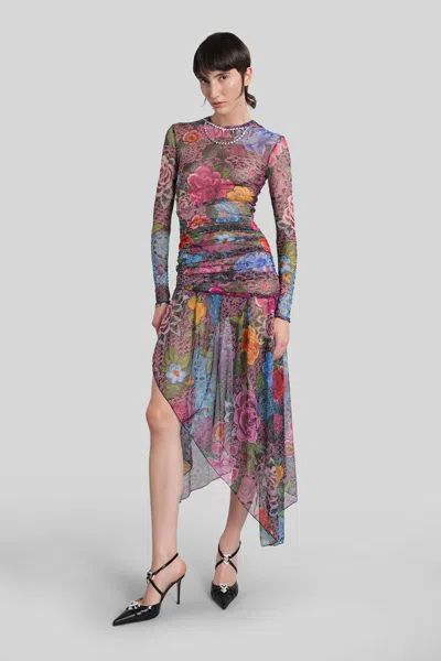 Area Long Dress In Multi