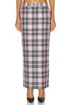 Area Midi Skirt In Pink Multi
