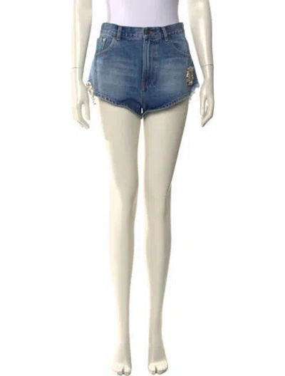 Pre-owned Area Mini Shorts In Blue
