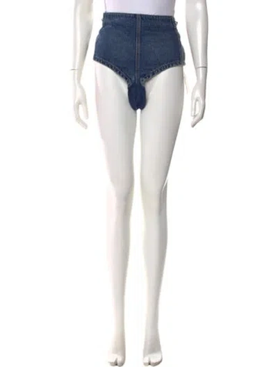Pre-owned Area Mini Shorts In White