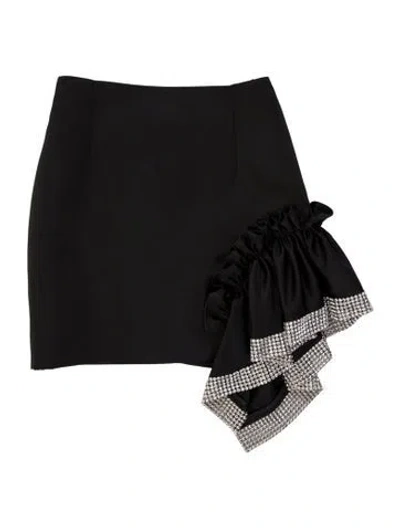 Pre-owned Area Mini Skirt In Black