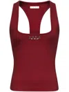 Area Nameplate Racerback Tank Top In Red