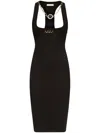 Area Nameplate Tank Minidress In 黑色