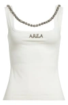 Area Nameplate Tank Top In Whipped White