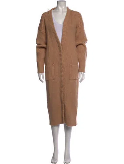 Pre-owned Area Open Front Sweater W/ Tags In Neutrals