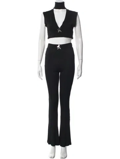 Pre-owned Area Pant Set In Black