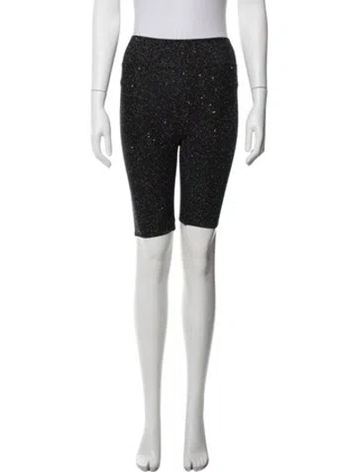 Pre-owned Area Patterned Skinny Leg Pants In Black