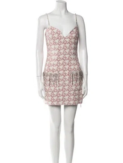 Pre-owned Area Printed Mini Dress