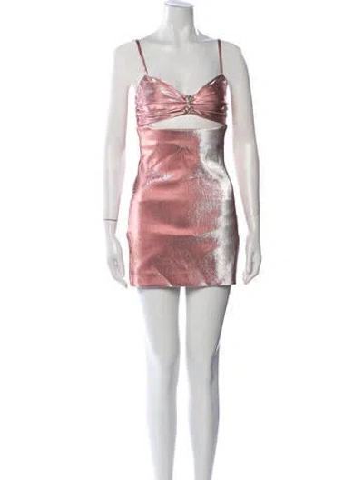 Pre-owned Area Printed Mini Dress