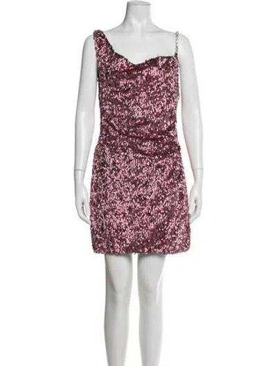 Pre-owned Area Printed Mini Dress