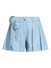 Area Rosette Shorts In Blue