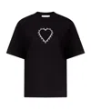 Area T-shirt In Black Cotton In Black