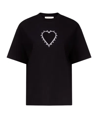 AREA AREA EMBELLISHED CREWNECK T-SHIRT