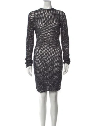 Pre-owned Area Sequin Mini Dress W/ Tags In Multicolor
