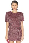 Area Sequin T-shirt In Purple