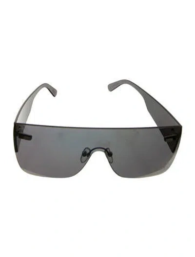 Pre-owned Area Shield Mirrored Sunglasses In Transparent
