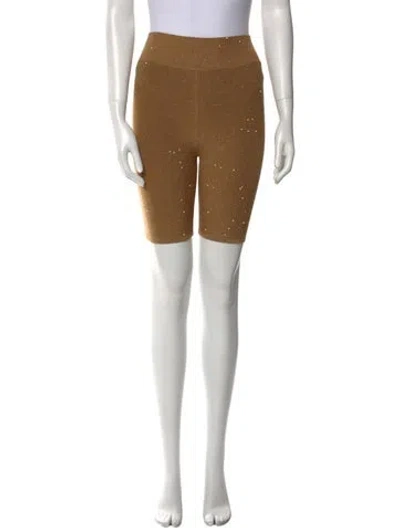 Pre-owned Area Silk Knee-length Shorts In Brown