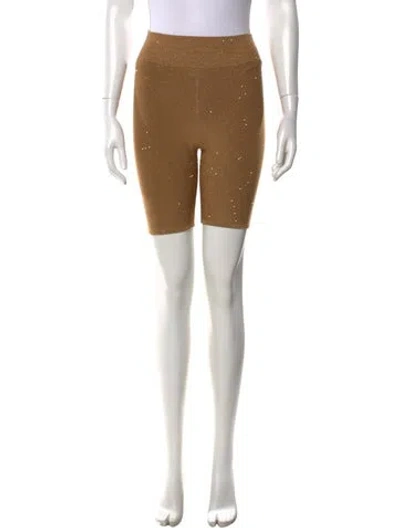 Pre-owned Area Silk Mini Shorts In Brown