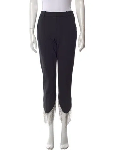 Pre-owned Area Skinny Leg Pants In Black