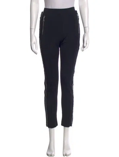 Pre-owned Area Skinny Leg Pants In Black