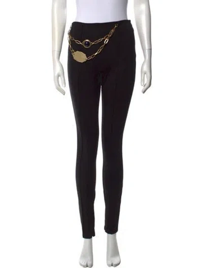 Pre-owned Area Skinny Leg Pants In Black