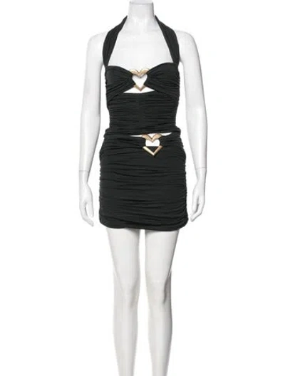 Pre-owned Area Skirt Set In Black
