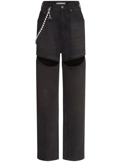 Area Slit Jeans In Black