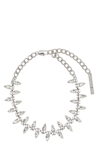 Area Spike Choker In Metallic