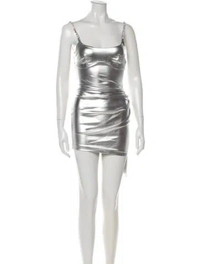 Pre-owned Area Square Neckline Mini Dress W/ Tags