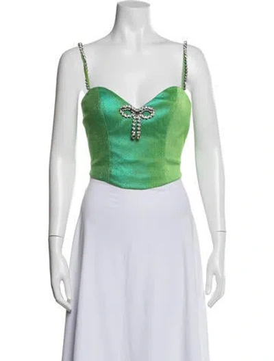 Pre-owned Area Square Neckline Sleeveless Top In Multi