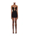 Shop Area Star Cut-out Minidress In Black