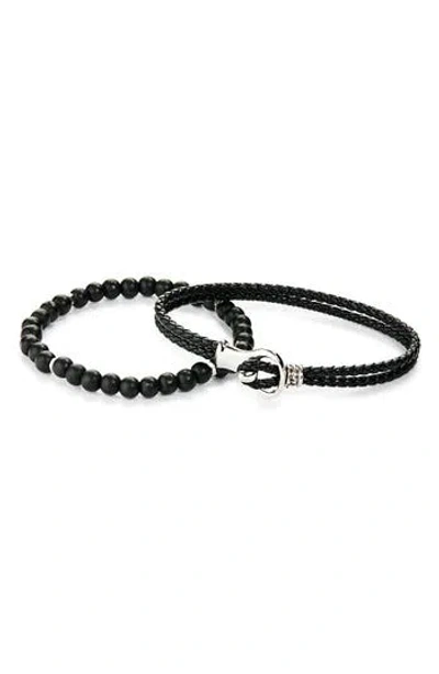 Area Stars 2-pack Assorted Bracelets In Black