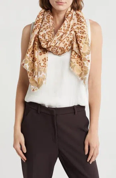 Area Stars Abstract Print Scarf In Neutral