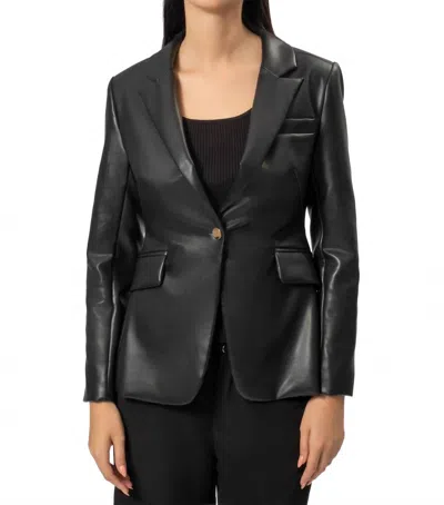 Area Stars Ana One Button Blazer In Black