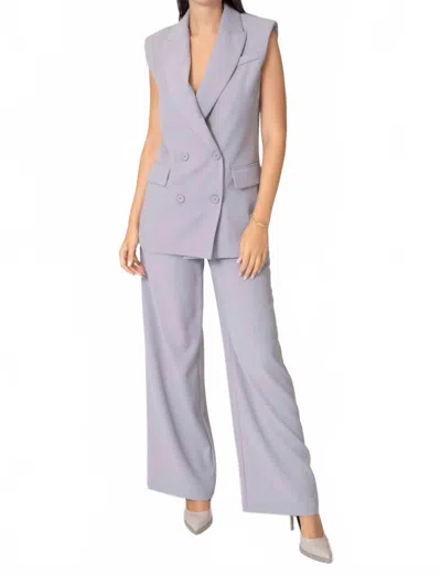 Area Stars Angi Double-breasted Jacket In Gray