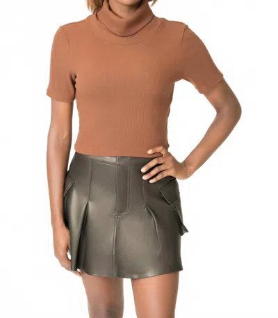 Area Stars Anne Turtle Neck Top In Brown