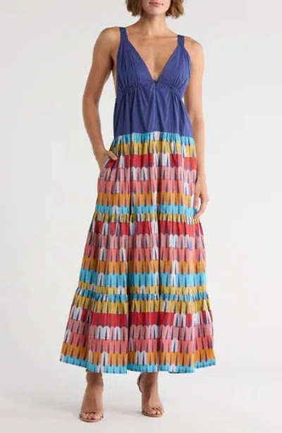 Area Stars Arch Print Babydoll Dress In Multi