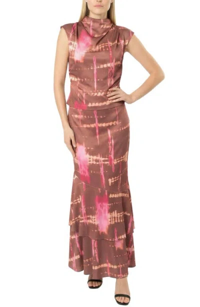 Area Stars Avery Print Top In Pink