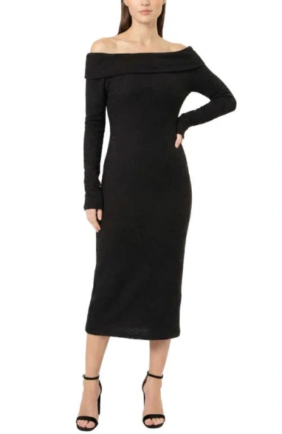 Area Stars Bailey Off The Shoulder Dress In Black