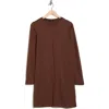 Area Stars Barr Long Sleeve Sweater Dress In Brown