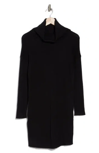 Area Stars Baye Roll Neck Sweater Dress In Black